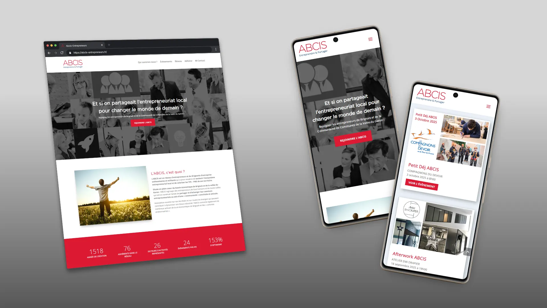 Référence - ABCIS Entrepreneurs - Site Internet