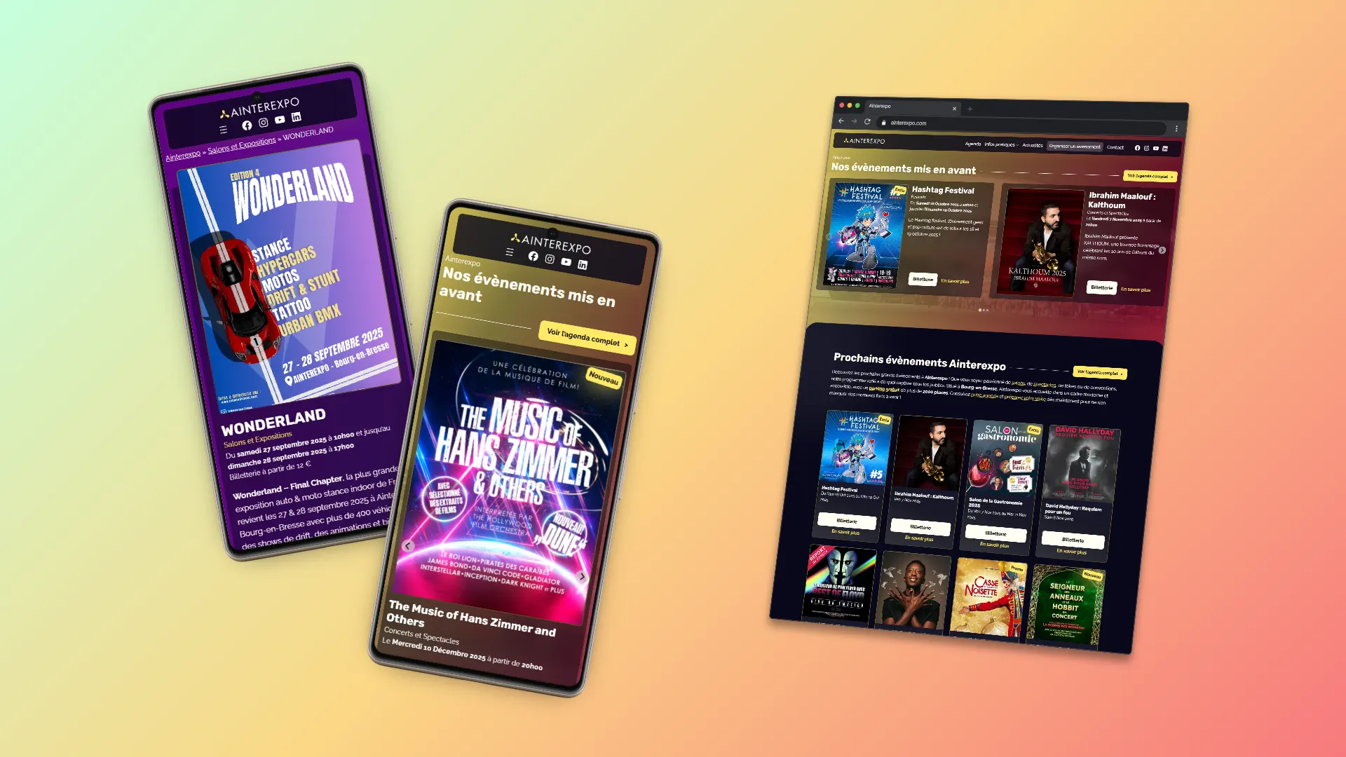 Référence - Ainterexpo - Site Internet Vitrine