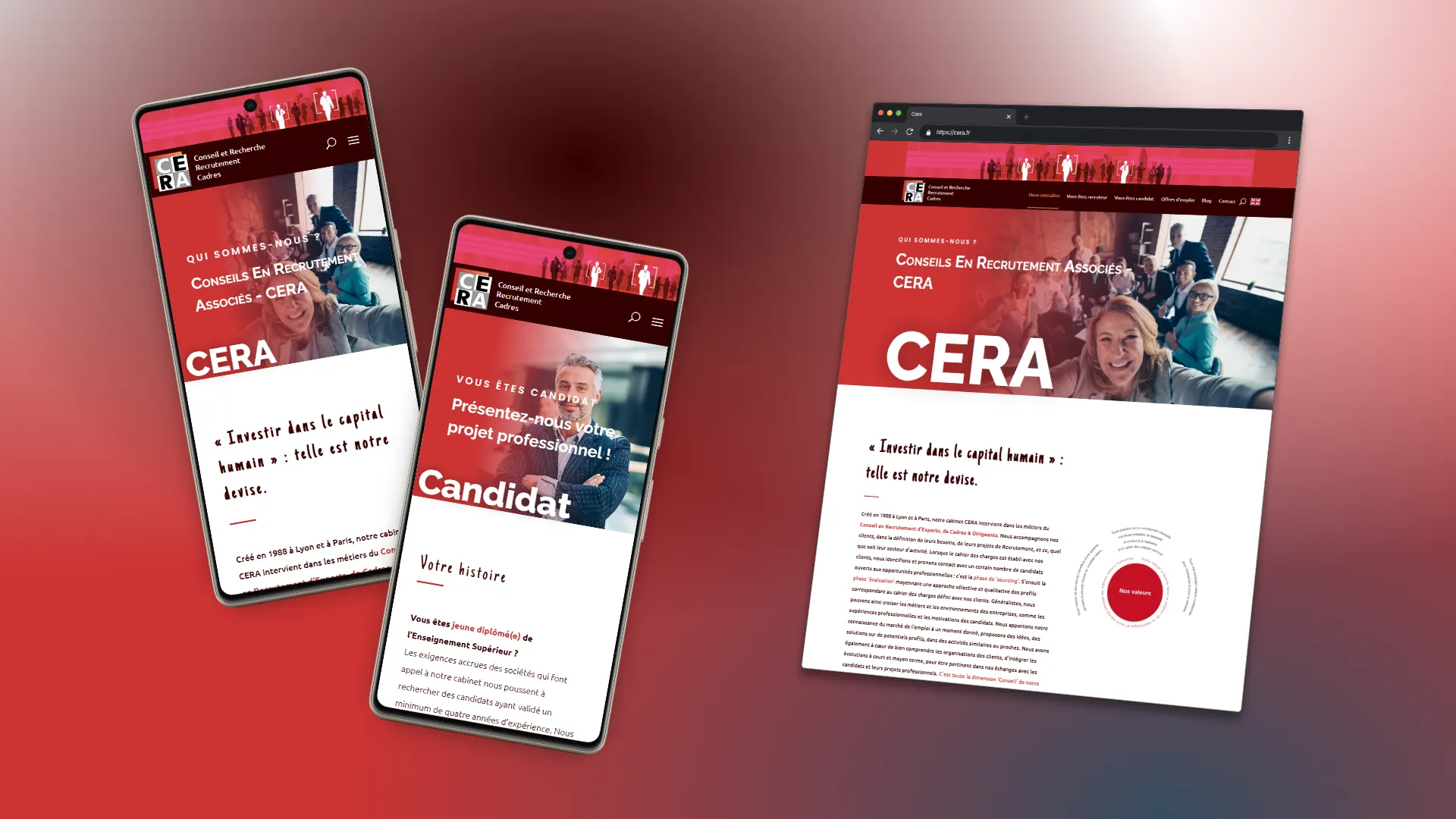 Référence - CERA - Site Internet Vitrine