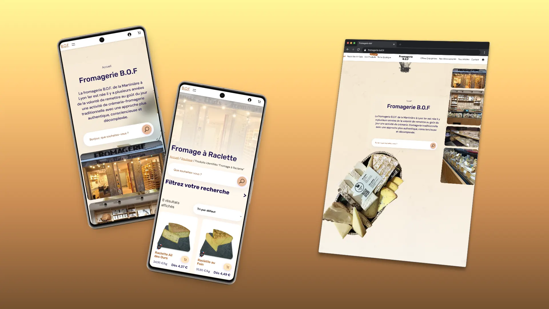 Référence - Fromagerie BOF - Site Internet eCommerce