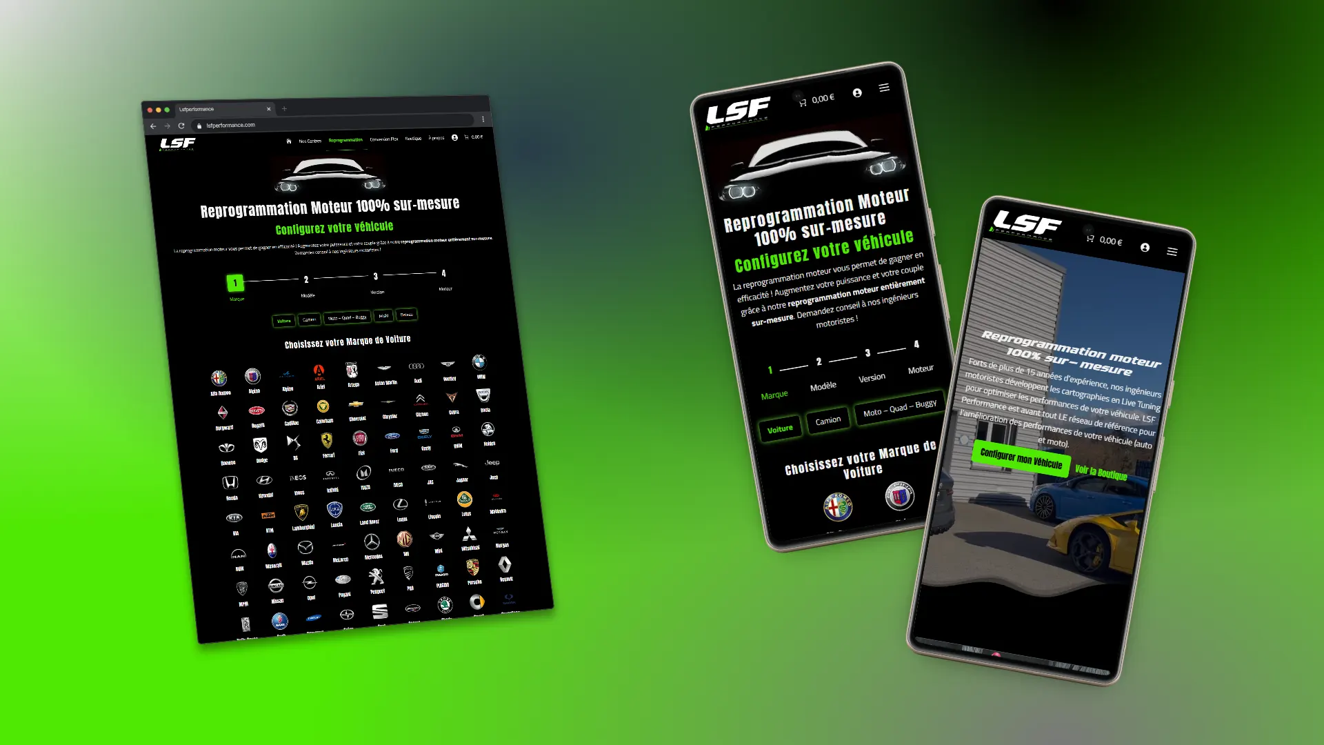 Référence - LSF Performance - Site Internet Ecommerce
