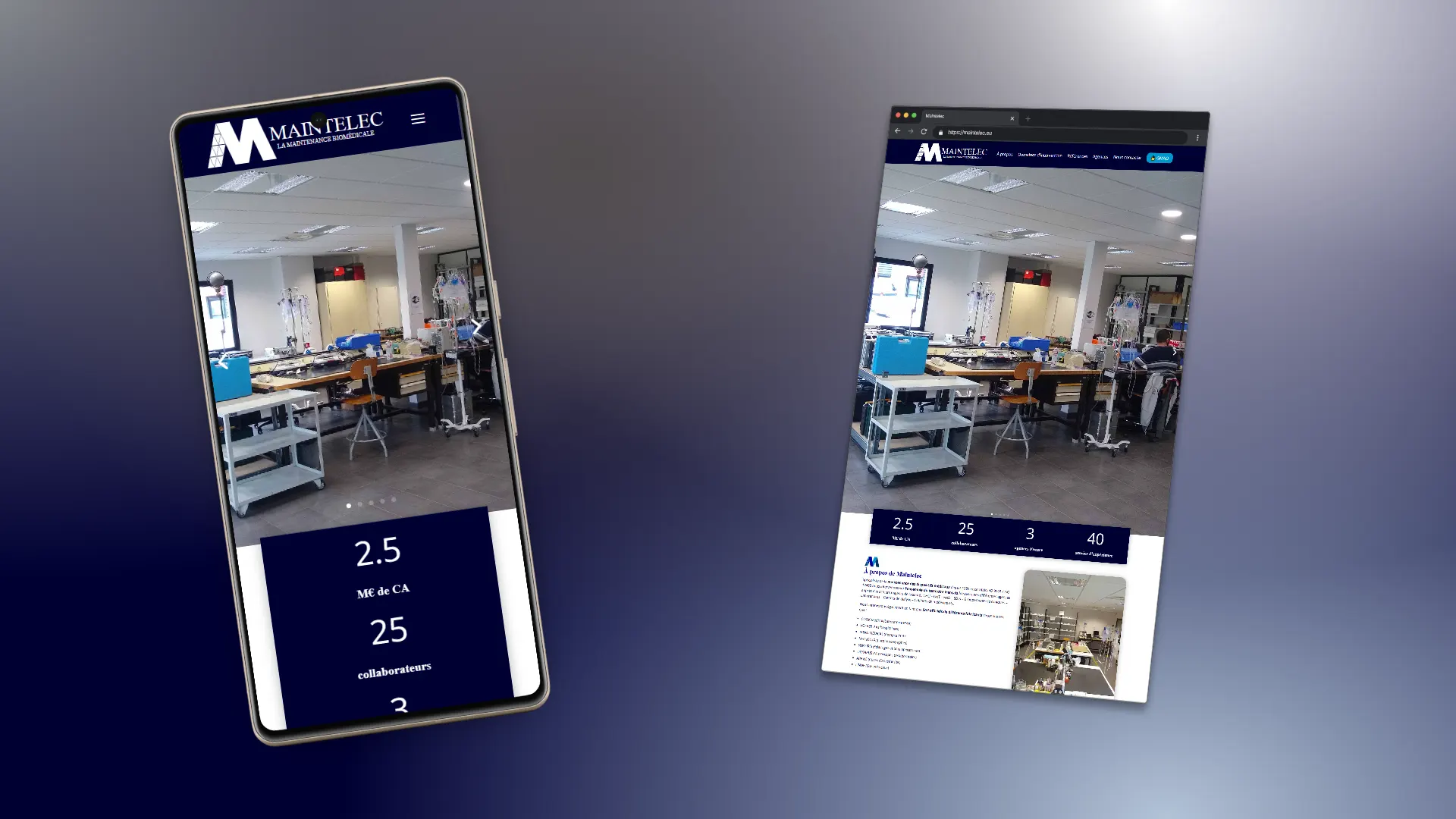Référence - Maintelec - Site Internet OnePage