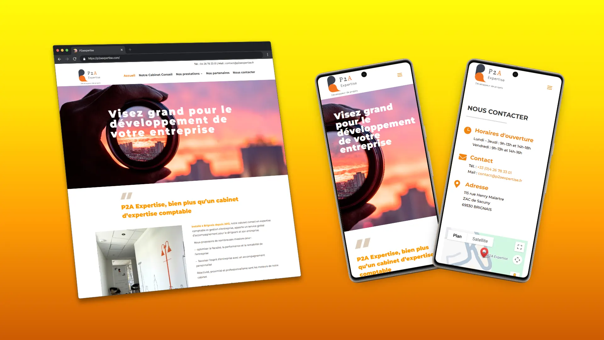 Référence - P2A Expertise - Site Internet